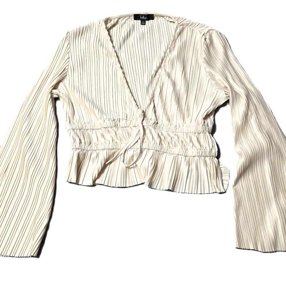 Lulus Sz Large Womens Pleated Blouses